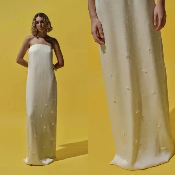 Baobab Collection Sage Maxi Dress in Ivory Size XS NEW! New with tags! - Picture 2 of 9